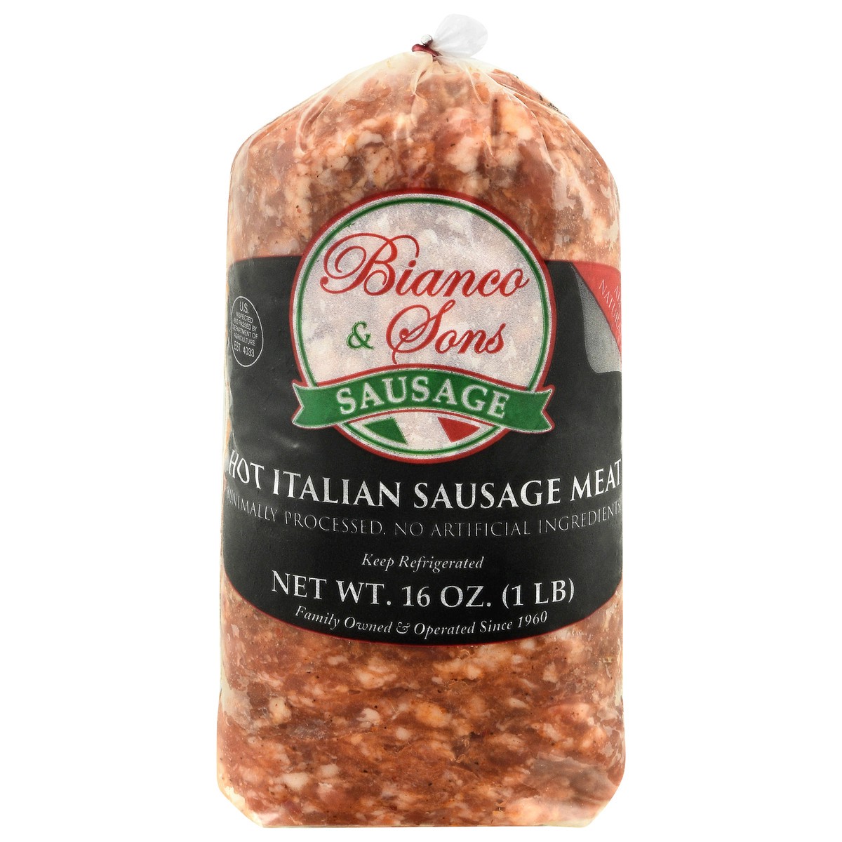 slide 4 of 4, Bianco & Sons Hot Italian Sausage 16 oz, 16 oz