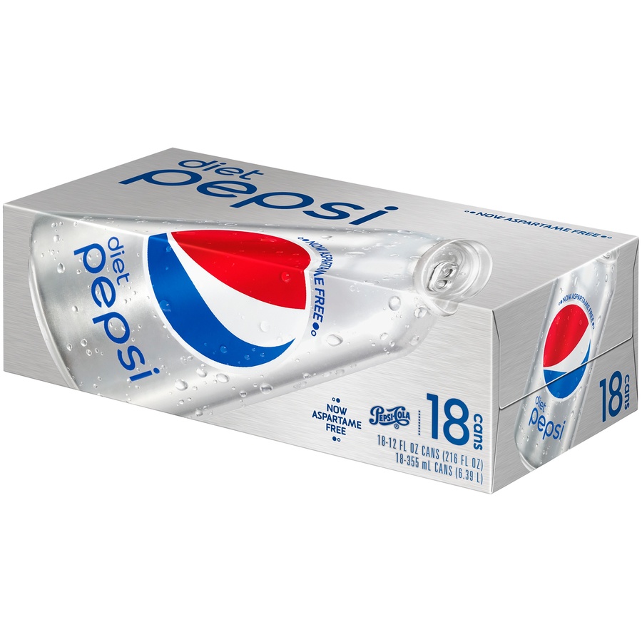 slide 1 of 1, Pepsi Cola, Diet - 18 ct, 18 ct