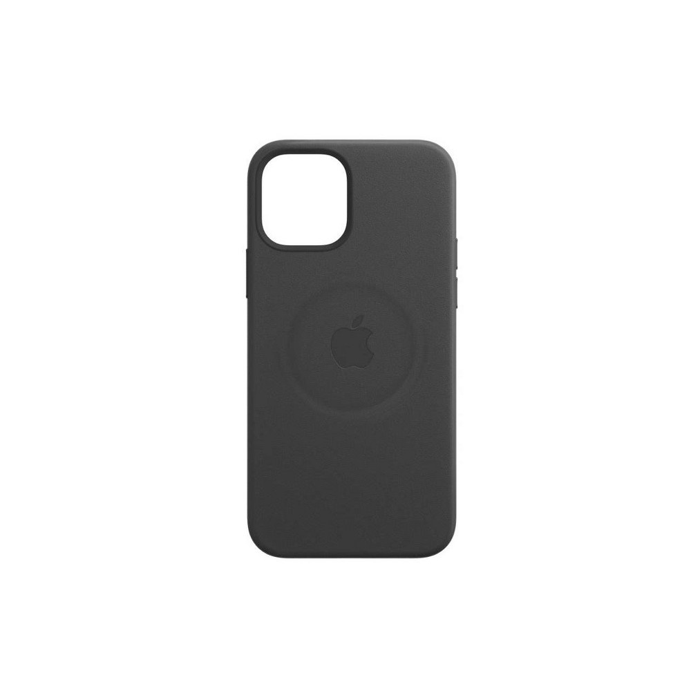 slide 3 of 3, Apple iPhone 12 Pro Max Leather Case with MagSafe - Black, 1 ct