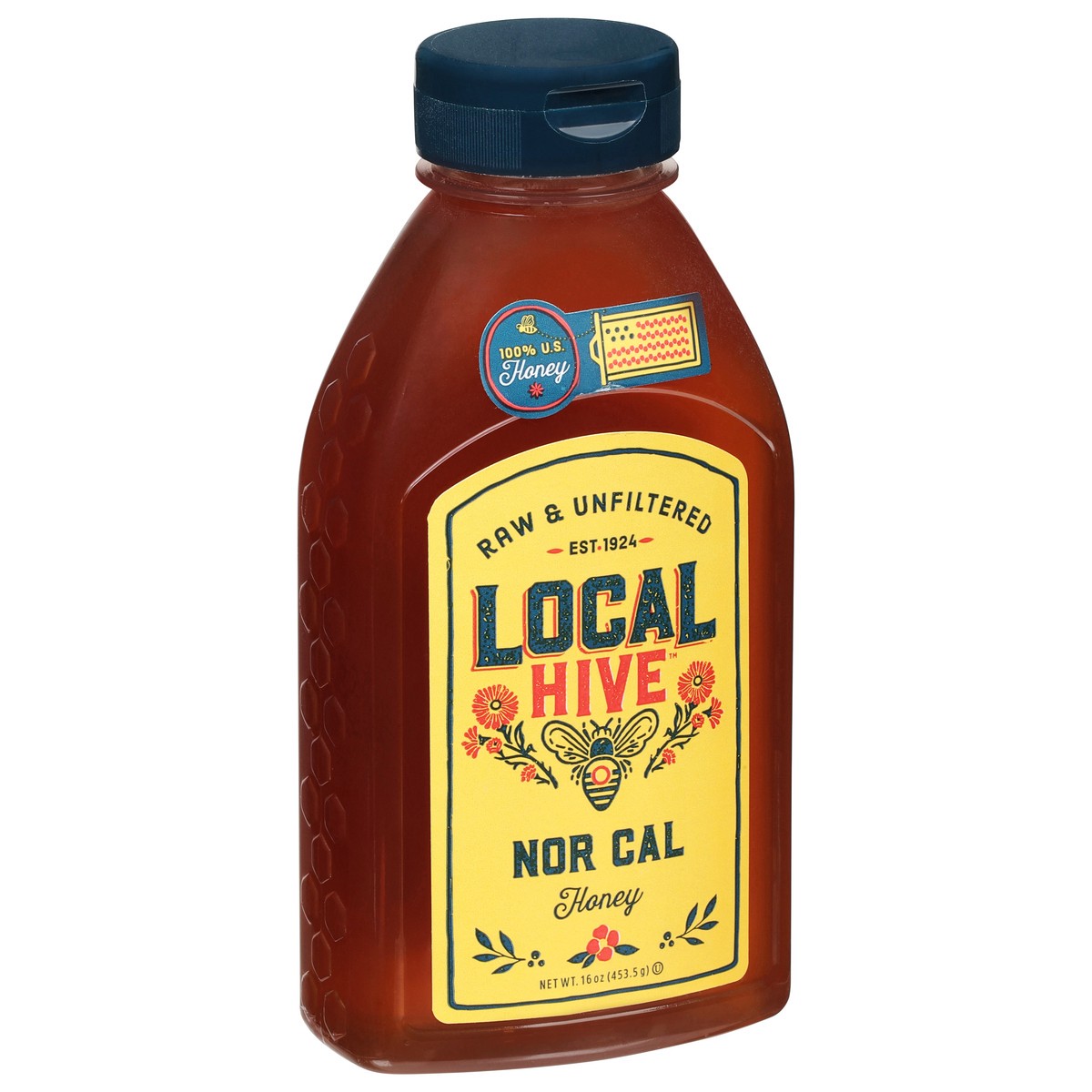 slide 2 of 11, Local Hive Raw & Unfiltered Nor Cal Honey 16 oz, 