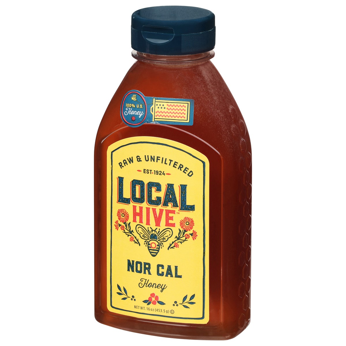 slide 3 of 11, Local Hive Raw & Unfiltered Nor Cal Honey 16 oz, 