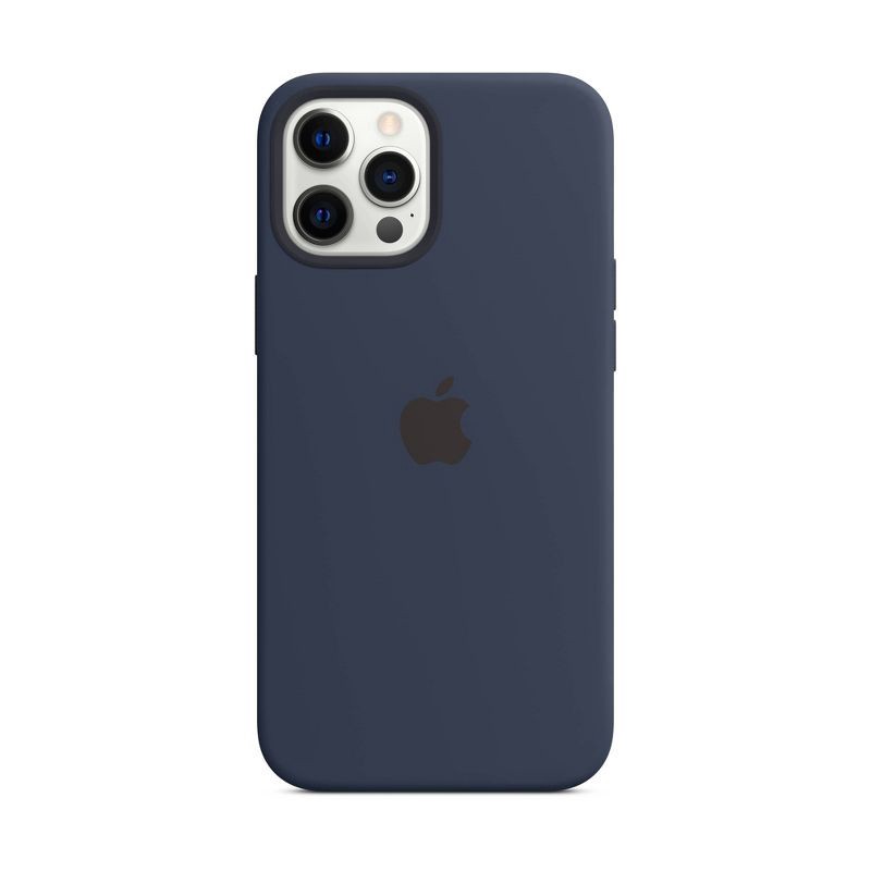 slide 1 of 1, Apple iPhone 12 Pro Max Silicone Case with MagSafe - Deep Navy, 1 ct