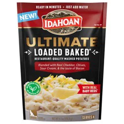 Idahoan Ultimate Loaded Baked Restaurant Quality Mashed Potatoes 4.1 Ounces