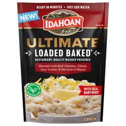 Idahoan Ultimate Loaded Baked Restaurant Quality Mashed Potatoes 4.1 Ounces