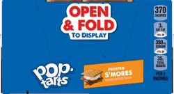 Pop-Tarts Toaster Pastries, Breakfast Foods, Kids Snacks, Frosted S'mores, 22oz Tray, 12 Pop-Tarts