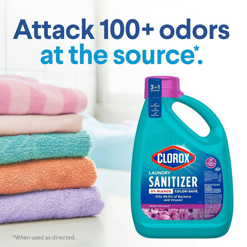 slide 3 of 12, Clorox Laundry Sanitizer - 80 fl oz, 80 fl oz