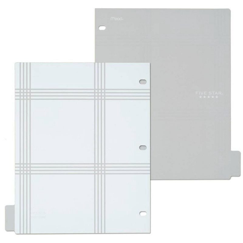 slide 12 of 12, 8ct Mead Five Star 3-hole Punched Color Pop Reversible Tab Divider Set: Multicolor Polypropylene Filing Accessories, 8 ct
