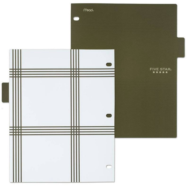 slide 7 of 12, 8ct Mead Five Star 3-hole Punched Color Pop Reversible Tab Divider Set: Multicolor Polypropylene Filing Accessories, 8 ct