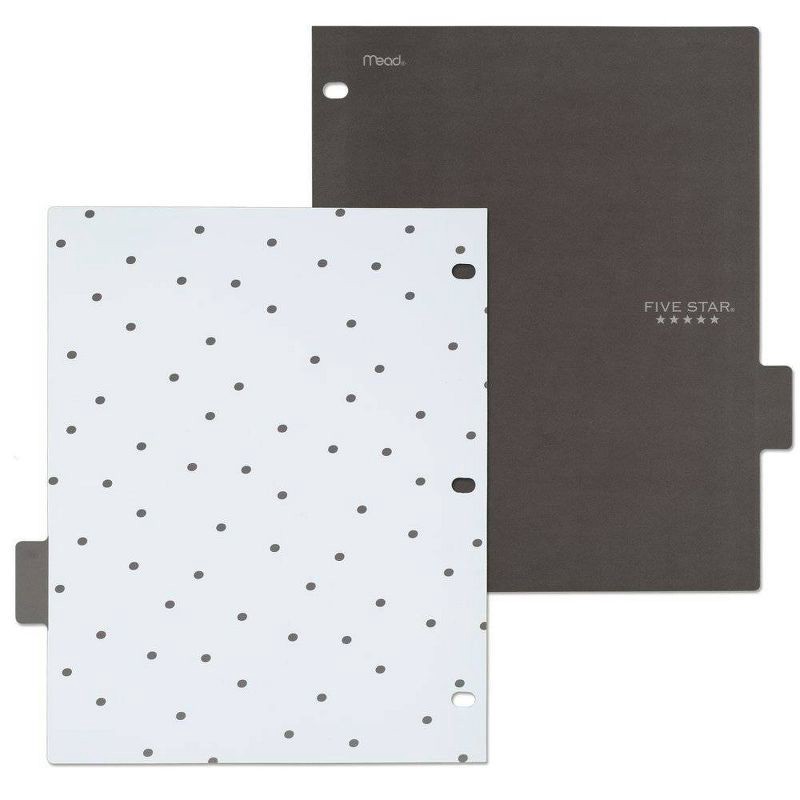 slide 10 of 12, 8ct Mead Five Star 3-hole Punched Color Pop Reversible Tab Divider Set: Multicolor Polypropylene Filing Accessories, 8 ct