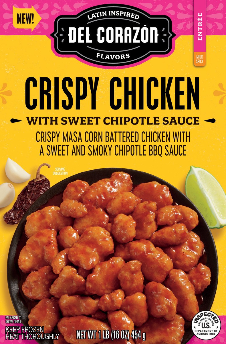 slide 11 of 14, Del Corazón Crispy Chicken with Sweet Chipotle Sauce, 1 lb