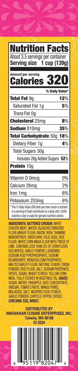 slide 8 of 14, Del Corazón Crispy Chicken with Sweet Chipotle Sauce, 1 lb