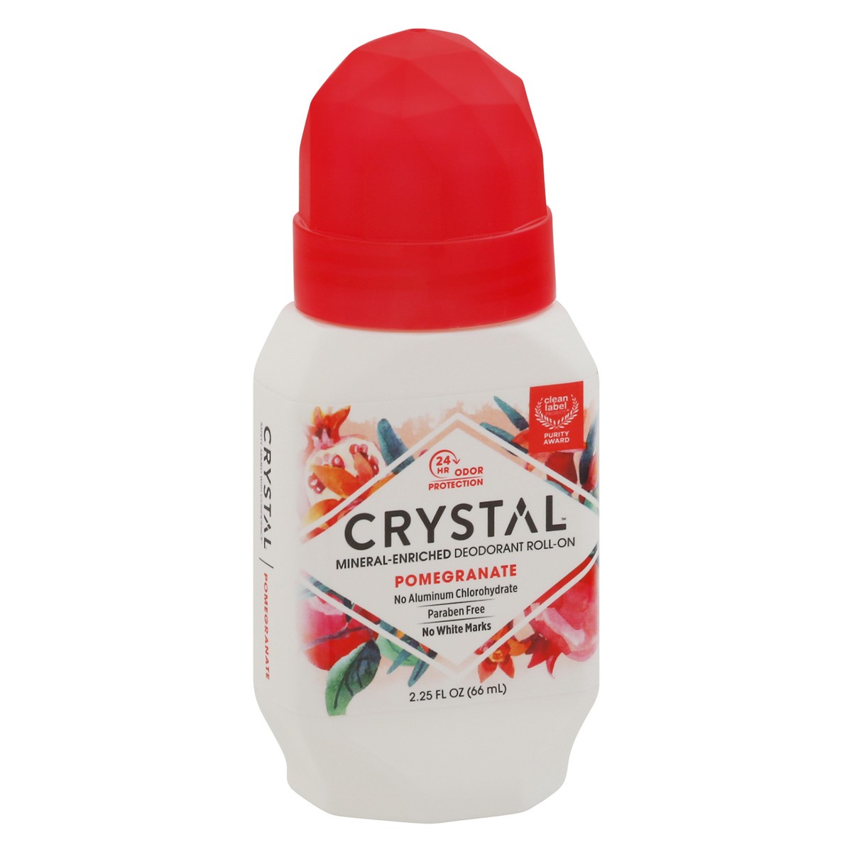 slide 2 of 10, Crystal Pomegranate Deodorant Mineral-Enriched Roll-On 2.25 fl oz, 2.25 fl oz