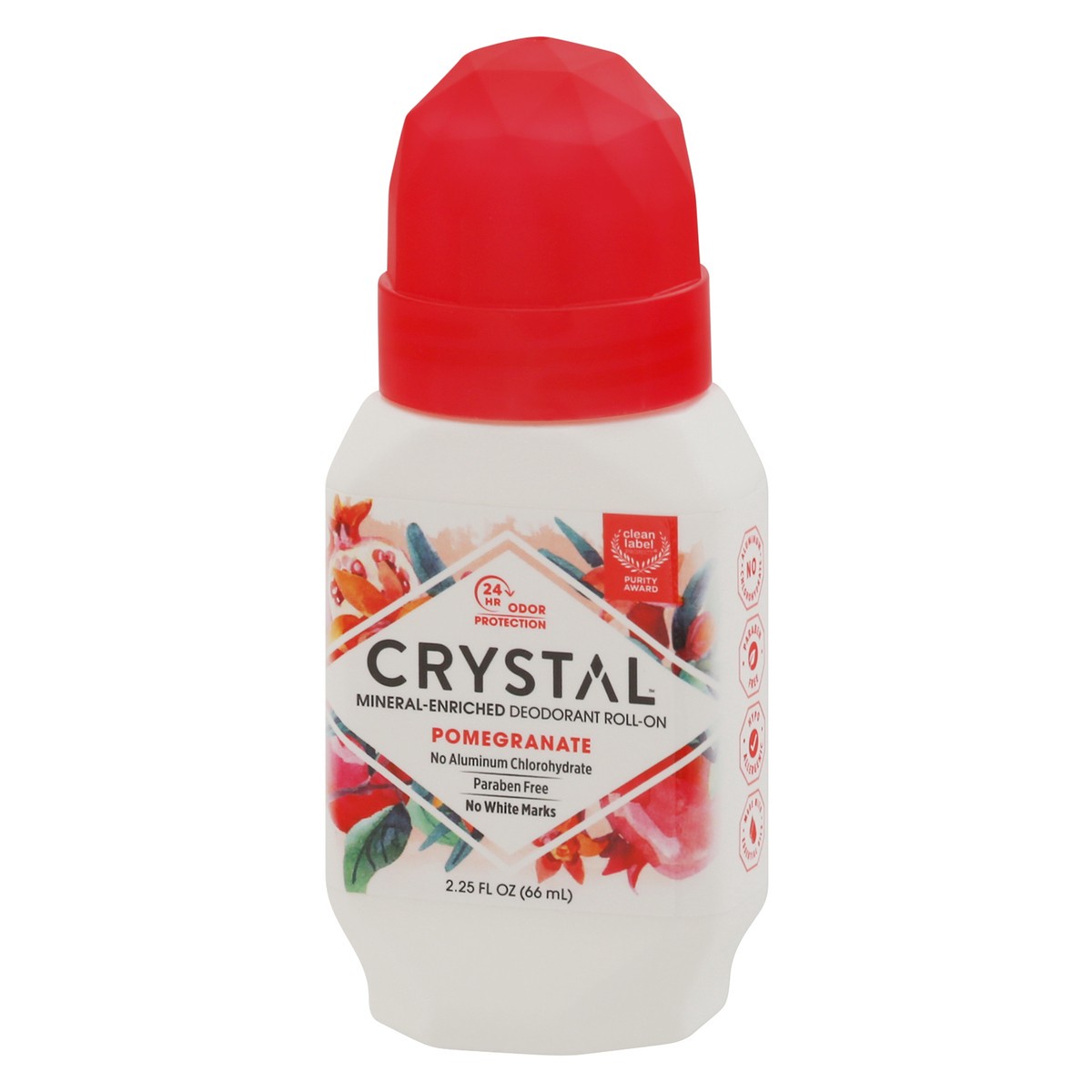 slide 3 of 10, Crystal Pomegranate Deodorant Mineral-Enriched Roll-On 2.25 fl oz, 2.25 fl oz