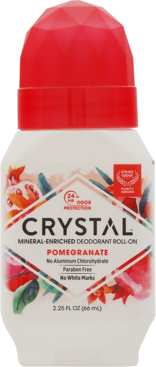 slide 8 of 10, Crystal Pomegranate Deodorant Mineral-Enriched Roll-On 2.25 fl oz, 2.25 fl oz