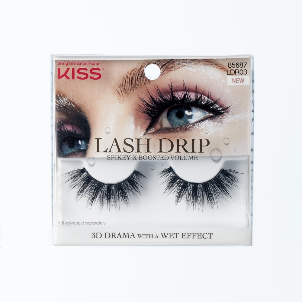 slide 1 of 1, Kiss Lash Drip Spikey X Boosted Volume Lash Strip, 1 ct