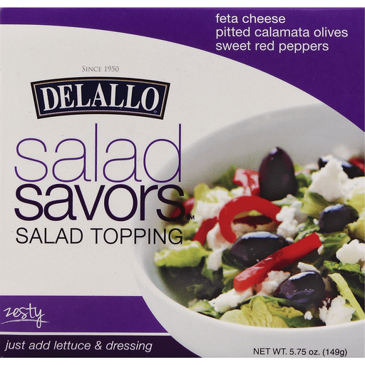 slide 1 of 4, DeLallo Salad Topping, Zesty, 5.75 oz