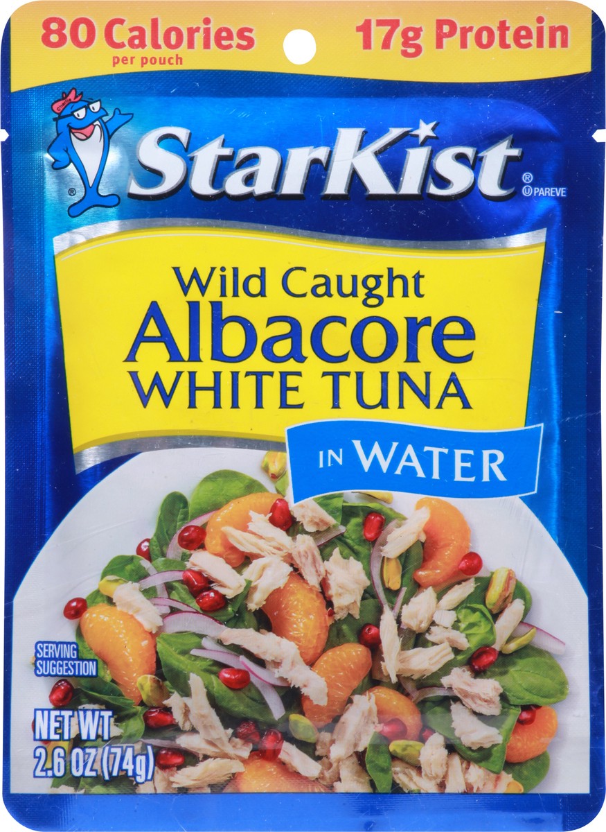 slide 4 of 9, StarKist Wild Caught Albacore White Tuna in Water 2.6 oz, 2.6 oz