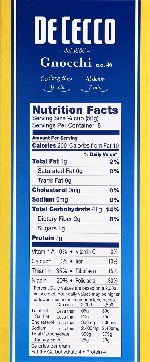 slide 4 of 4, De Cecco Gnocchi 1 lb, 1 lb