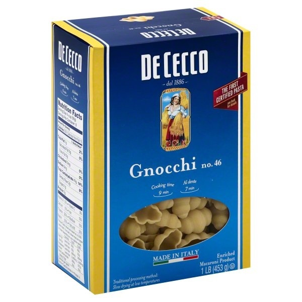 slide 1 of 1, De Cecco Pasta No. 46 Gnocchi Box, 16 oz