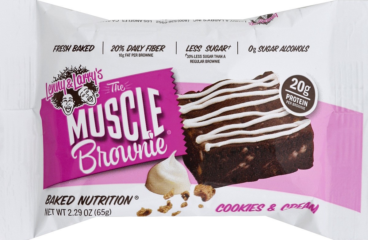 slide 2 of 5, Lenny & Larry's Muscle Brownie 2.29 oz, 2.29 oz