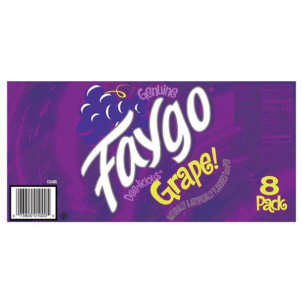 slide 5 of 13, Faygo Grape Soda - 8 ct, 8 ct