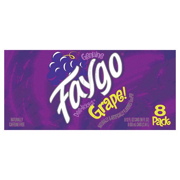 slide 13 of 13, Faygo Grape Soda - 8 ct, 8 ct