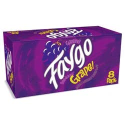 Faygo Grape Soda Pop - 8 x 12 fl oz Cans