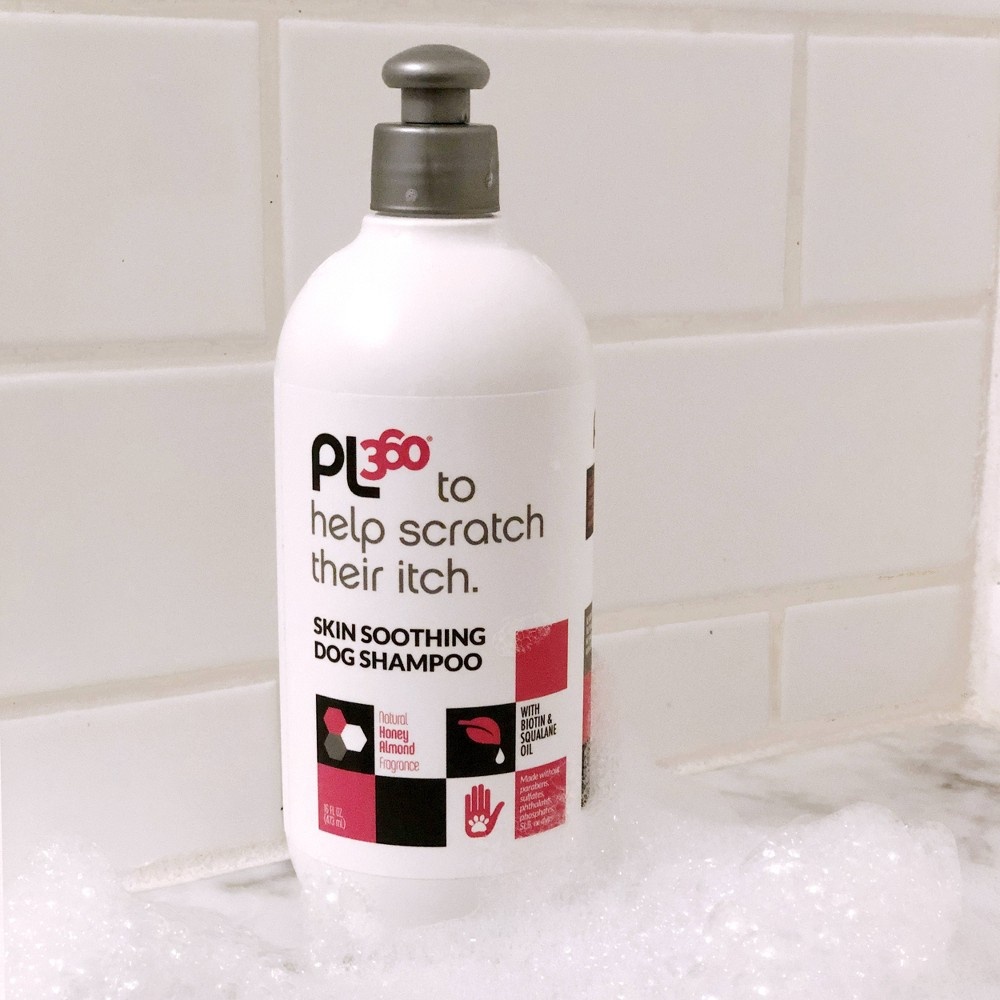 slide 3 of 3, PL360 Soothing Shampoo For Dogs - Honey Almond, 16 oz