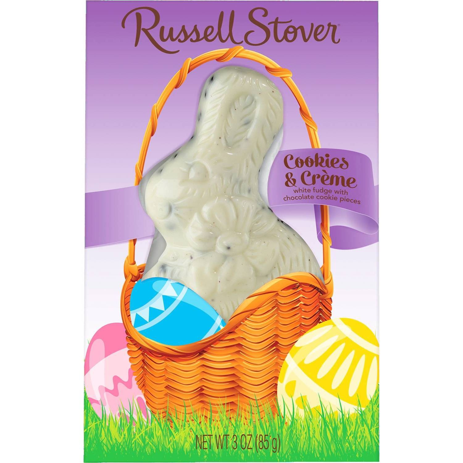 slide 1 of 1, Russell Stover Easter Cookies &#38; Creme Bunny, 3 oz