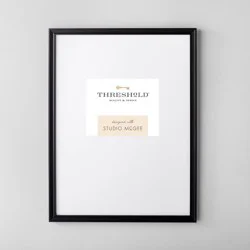 Threshold designed w/Studio McGee 19.49"x25.49" Matted to 8"x10" Gallery Wall Frame Black - Threshold™ designed with Studio McGee