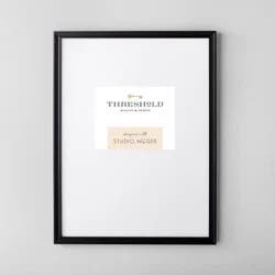 Threshold designed w/Studio McGee 19.49"x25.49" Matted to 8"x10" Gallery Wall Frame Black - Threshold™ designed with Studio McGee