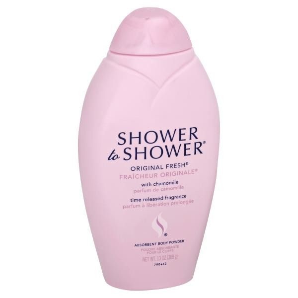 slide 1 of 1, Shower to Shower Body Powder, Absorbent, Original Fresh, 13 oz