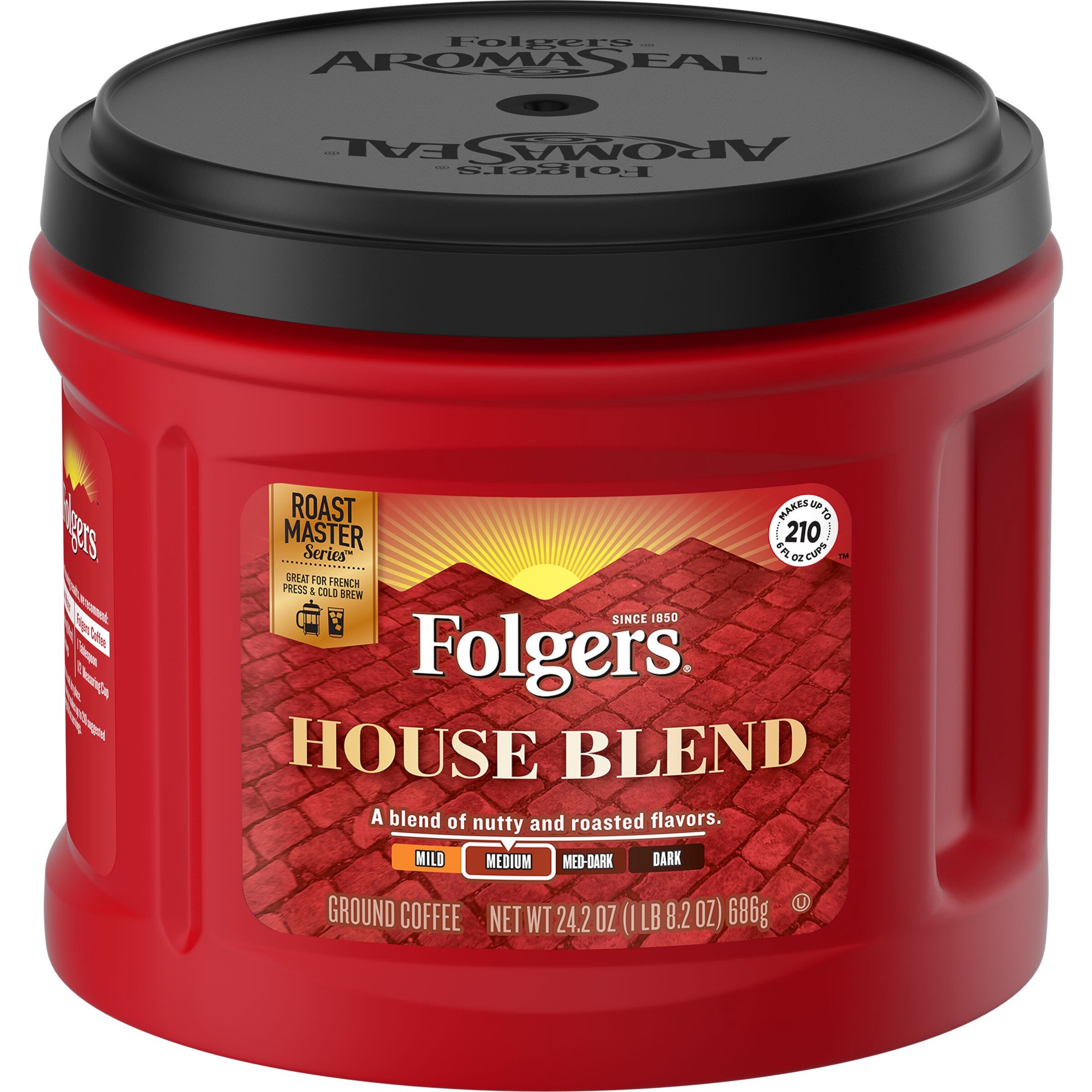 slide 1 of 4, Folgers Folger's House Blend Ground Coffee - 24.2 oz, 24.2 oz