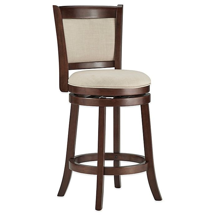 slide 1 of 4, iNSPIRE Q Bramante Swivel Counter Stool - Oatmeal, 1 ct