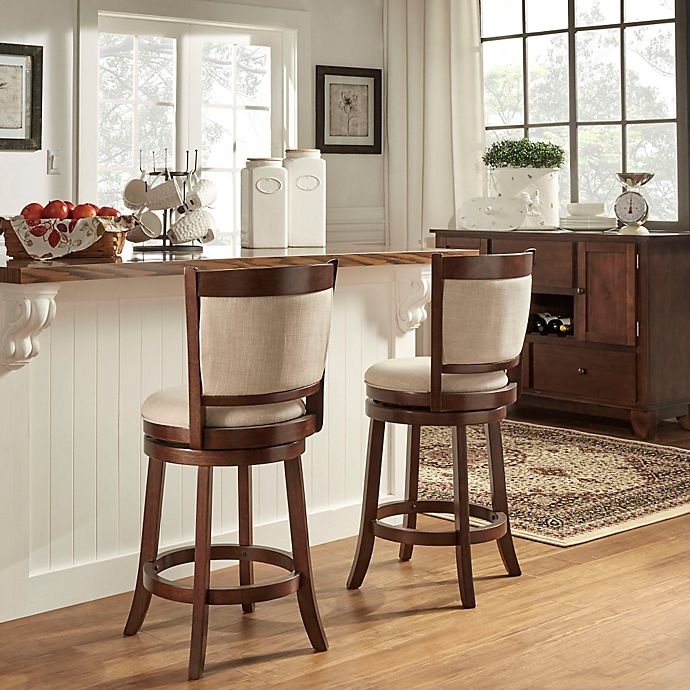 slide 4 of 4, iNSPIRE Q Bramante Swivel Counter Stool - Oatmeal, 1 ct