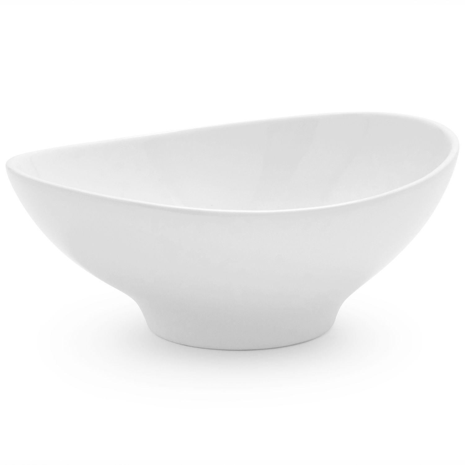 slide 1 of 1, Sur La Table Porcelain Swoop Bowl, 8.75 in