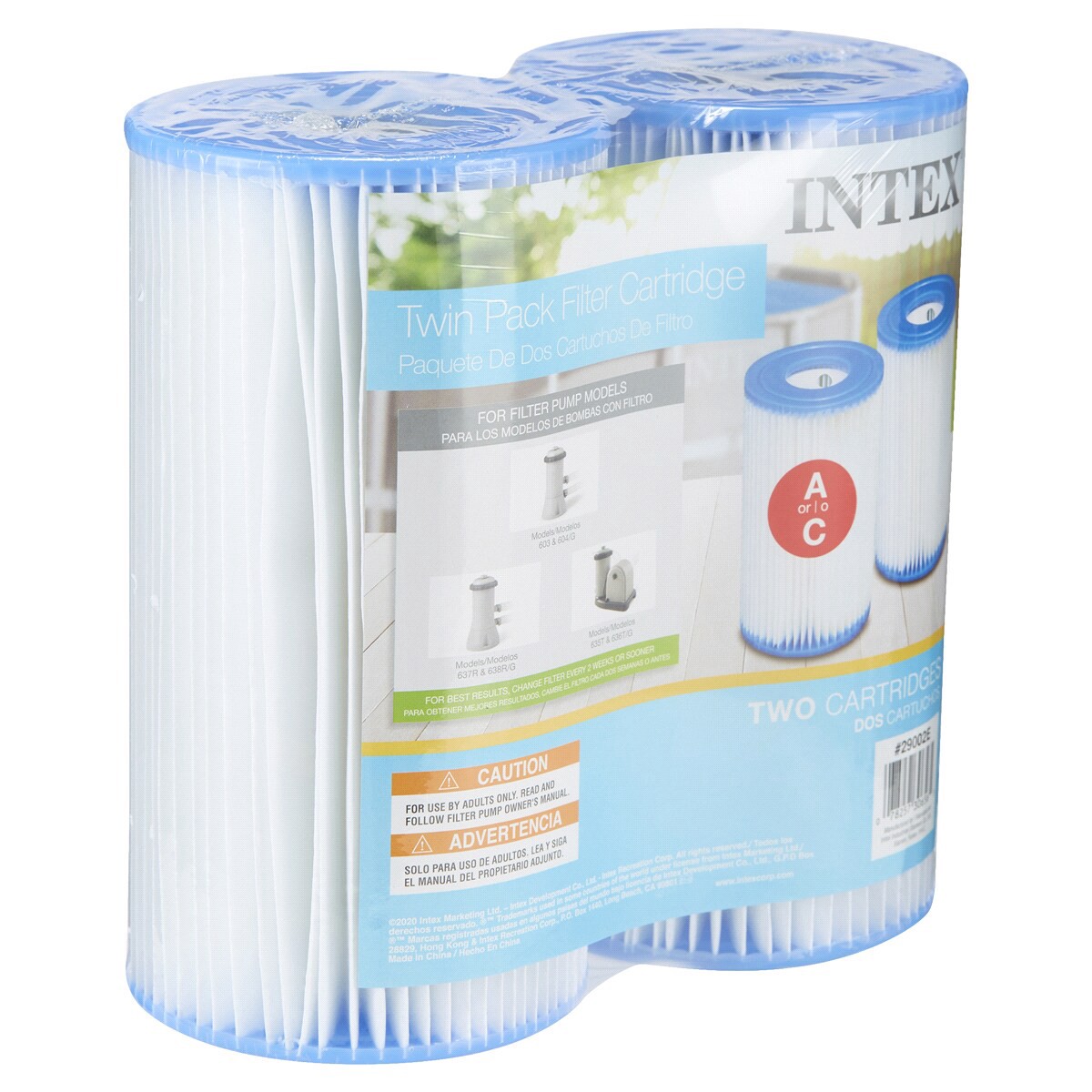 slide 4 of 5, Intex A & C Pools Filter Cartridge - 2pc, 2 ct