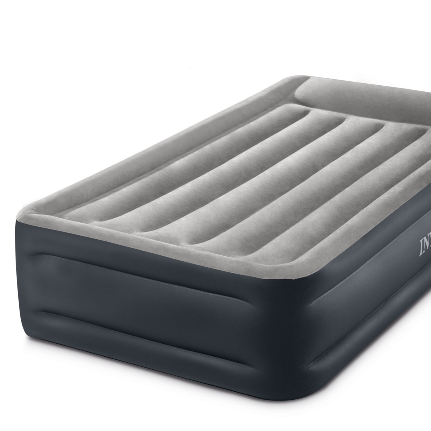 slide 4 of 6, Intex Twin Deluxe Pillow Rest Airbed, Twin Size