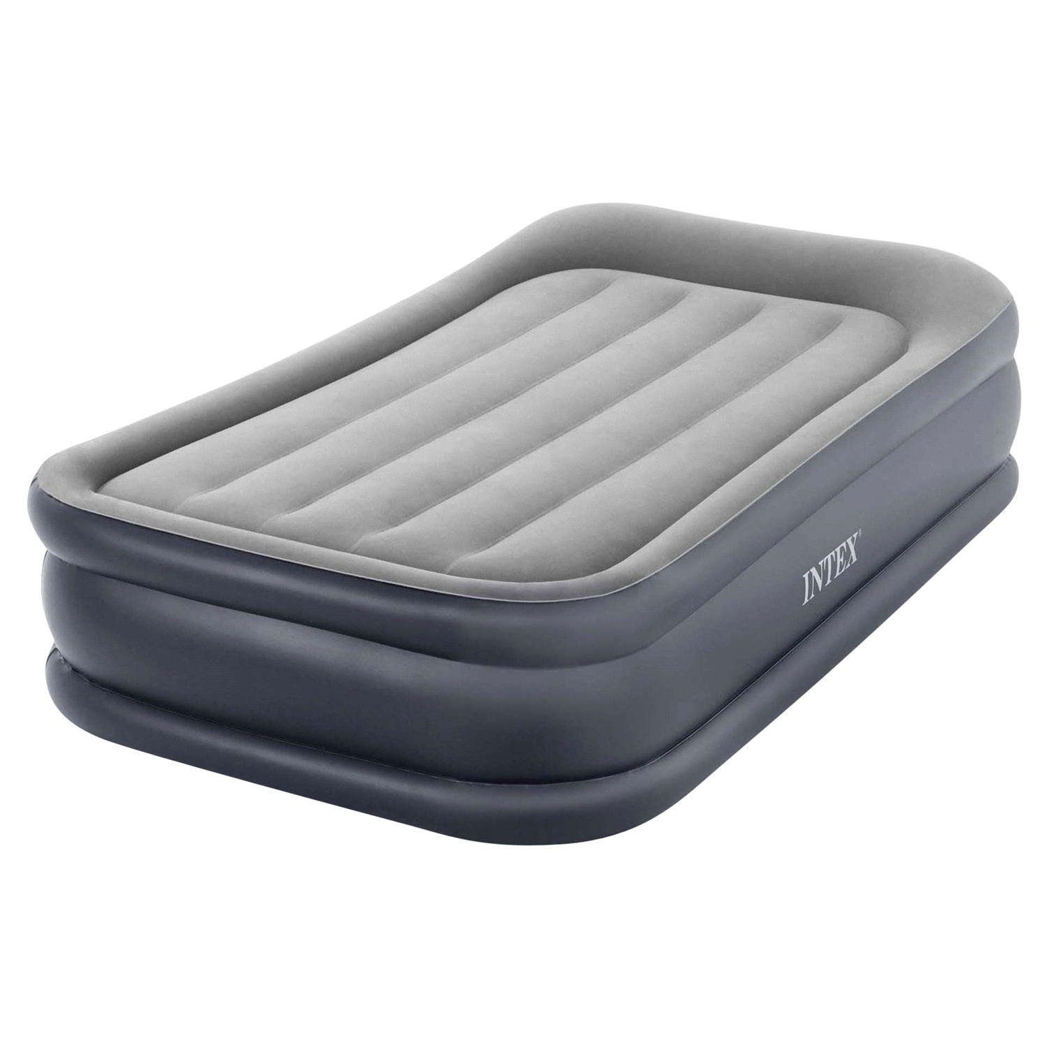 slide 1 of 6, Intex Twin Deluxe Pillow Rest Airbed, Twin Size