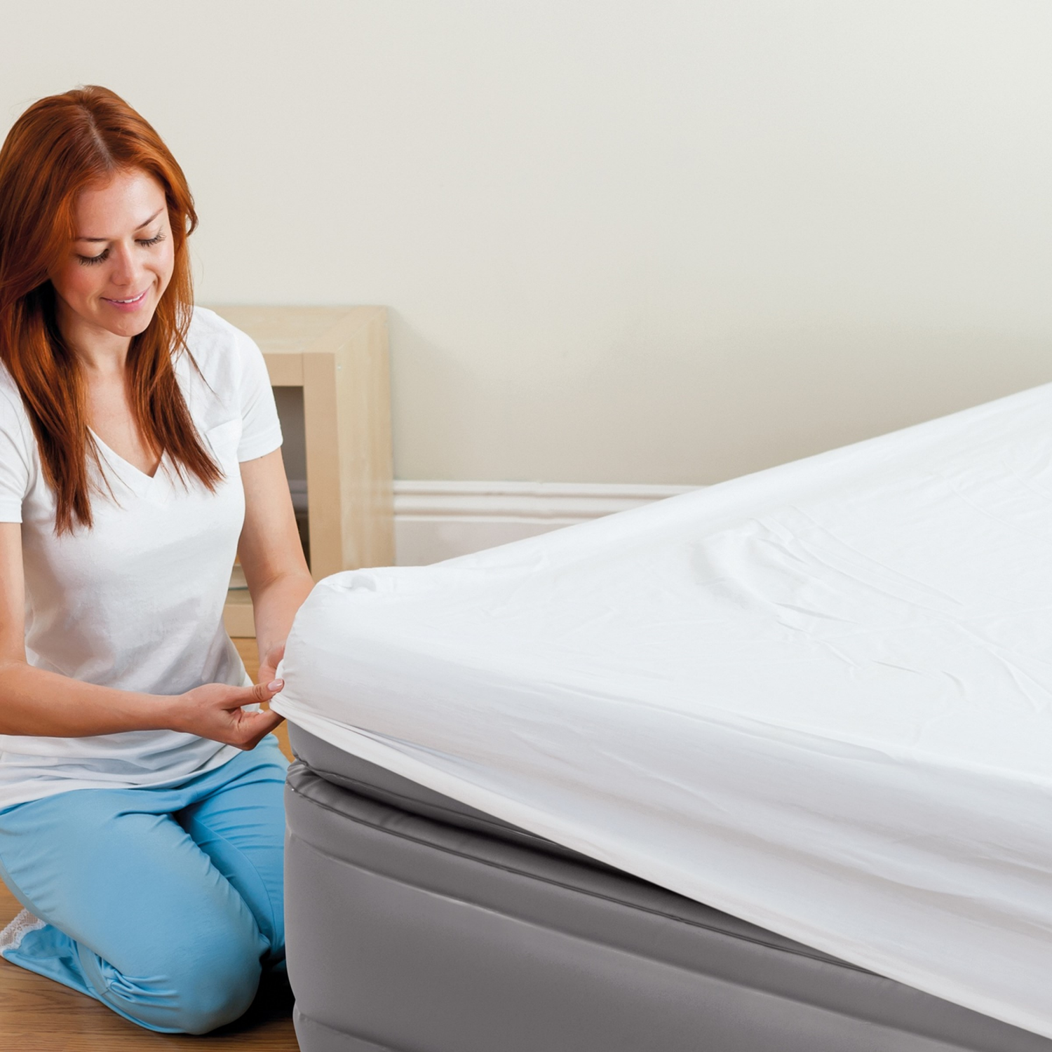 slide 2 of 7, Intex 20in Twin Prime Comfort Elevated Airbed with Internal Pump, 20 in