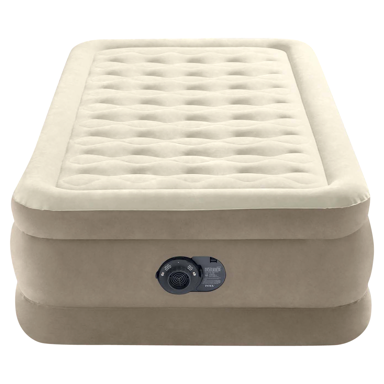 slide 1 of 2, Intex 18in Twin Ultra Plush Airbed with Internal Pump, 18 in