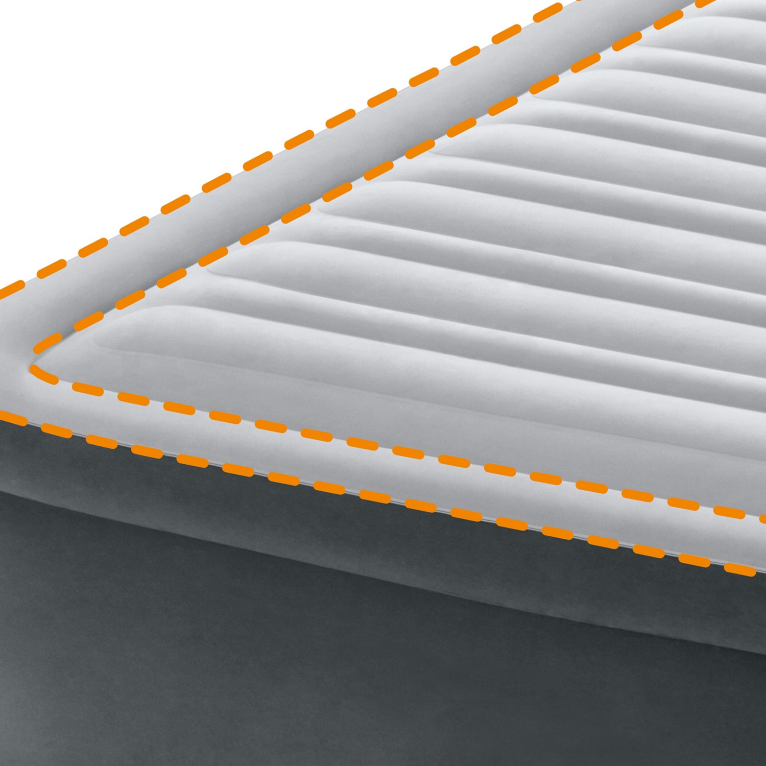 slide 4 of 8, Intex Dura-Beam Queen Size Air Mattress With Headboard, 18 in