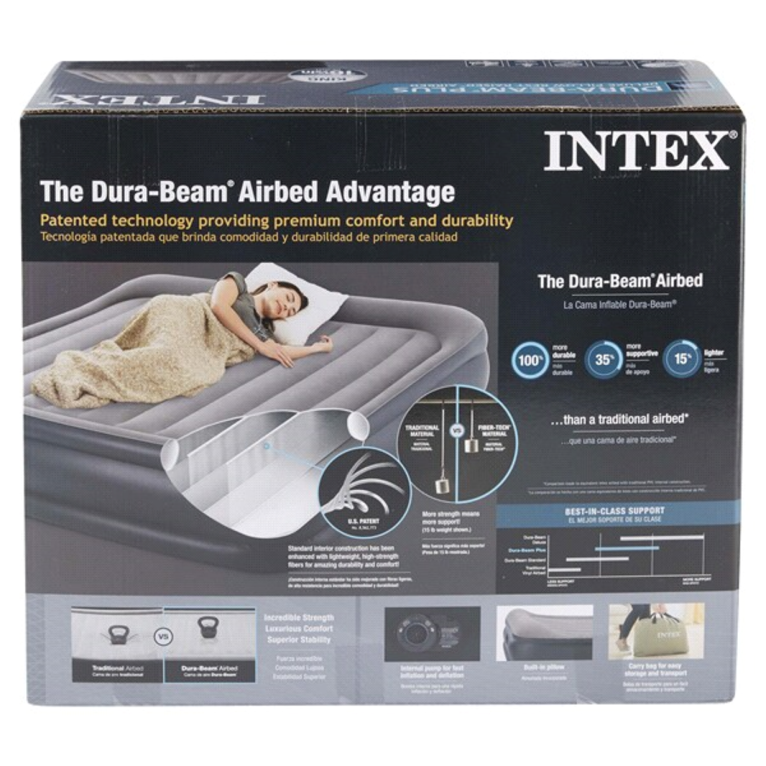 slide 2 of 5, Intex King Deluxe Pillow Rest Airbed, 1 ct
