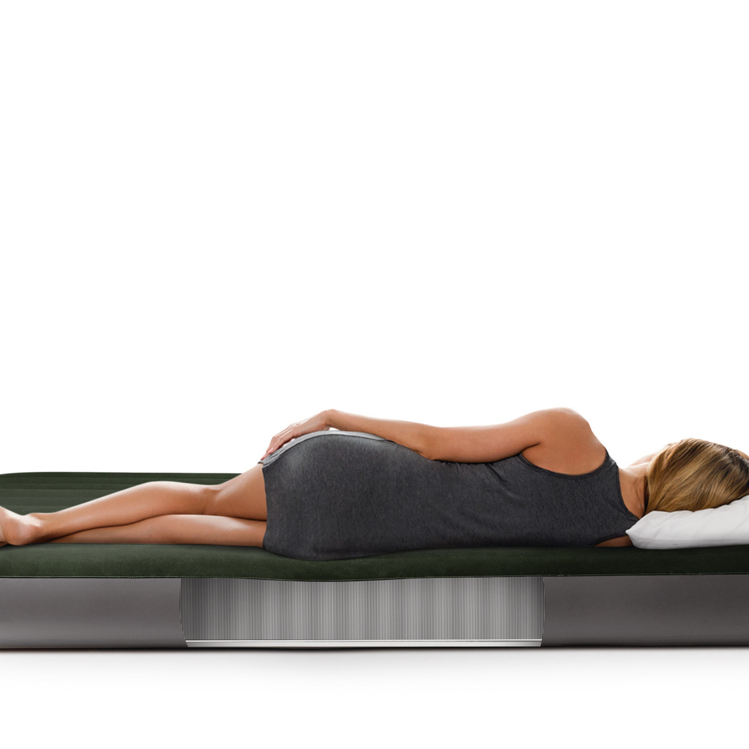 slide 6 of 7, Intex Tiwn Dura-Beam Prestige Downy Airbed, Twin Size