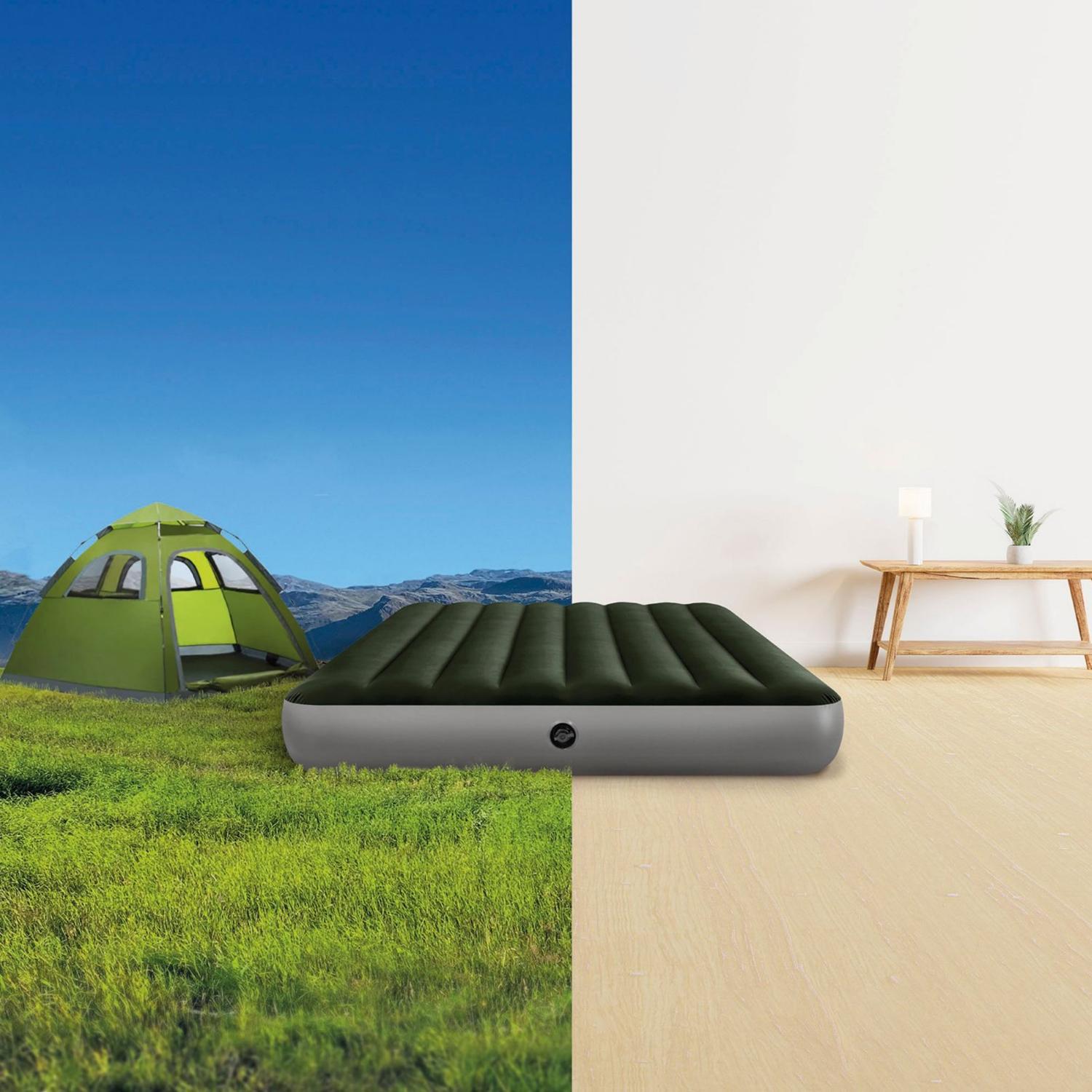 slide 6 of 7, Intex Full Dura-Beam Prestige Downy Airbed, Full Size
