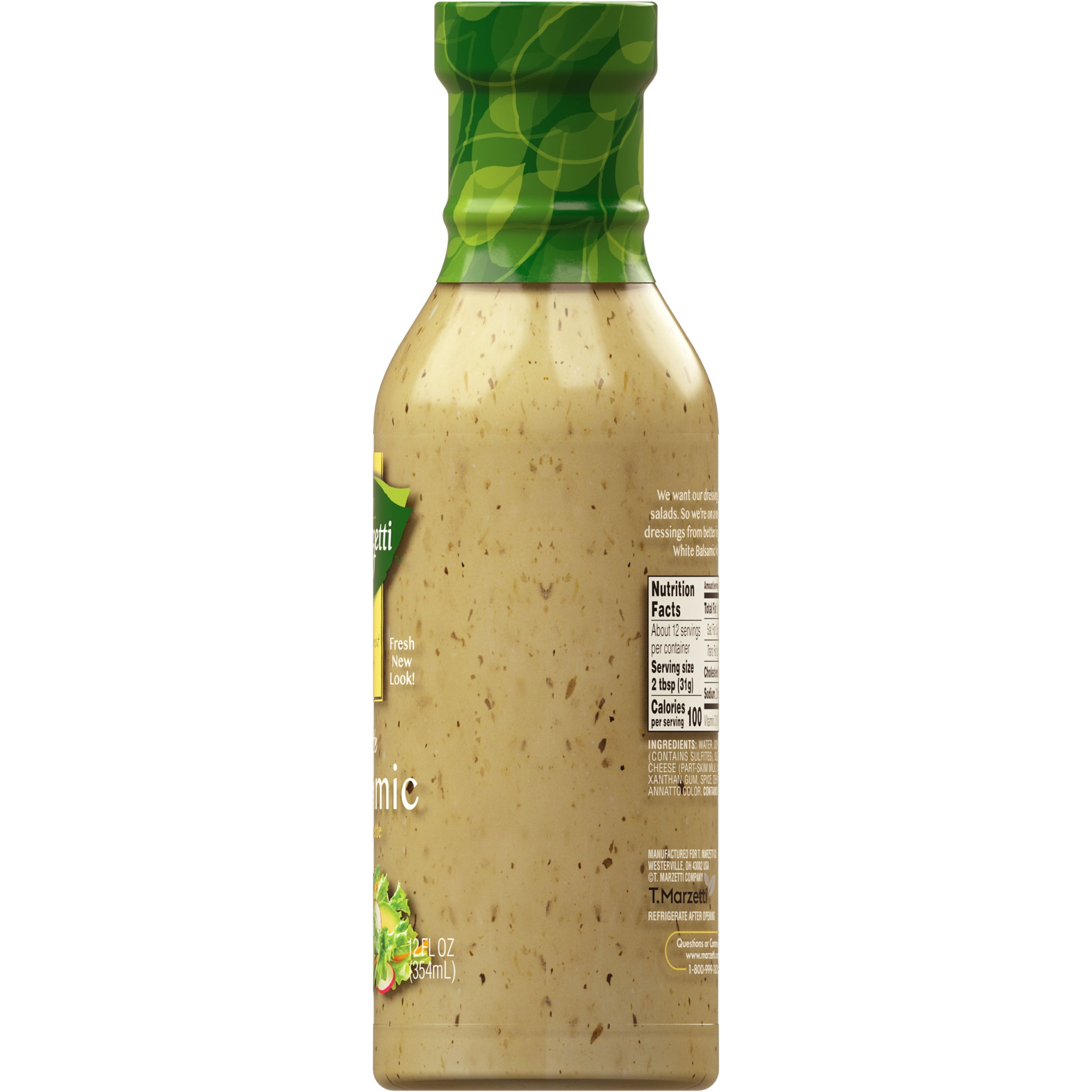 slide 5 of 8, Marzetti White Balsamic Vinaigrette Dressing, 12 fl oz