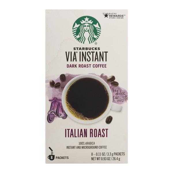 slide 1 of 1, Starbucks Italian Roast Regular Coffee - 8 ct, 8 ct