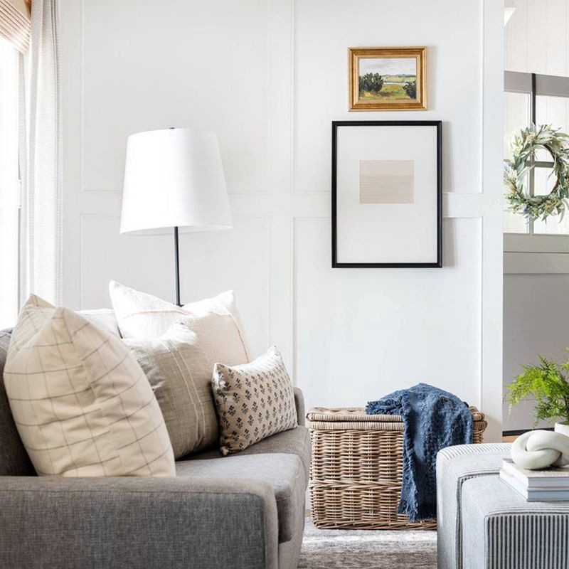 slide 12 of 16, Threshold designed w/Studio McGee 24"x16" Ceramic Assembled Table Lamp White - Threshold™ designed with Studio McGee: Ribbed Design, Dimmable, UL Listed, 1 ct