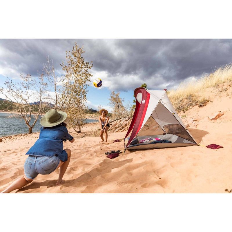 slide 2 of 8, Sierra Designs Portable Cabana Lightweight Shade - Red, 1 ct