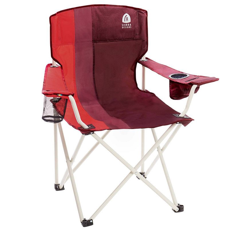 slide 1 of 7, Sierra Designs Oversized Folding Chair - Red, 1 ct